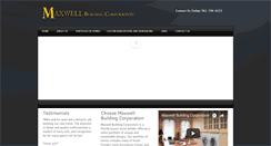 Desktop Screenshot of maxwellbuilding.com